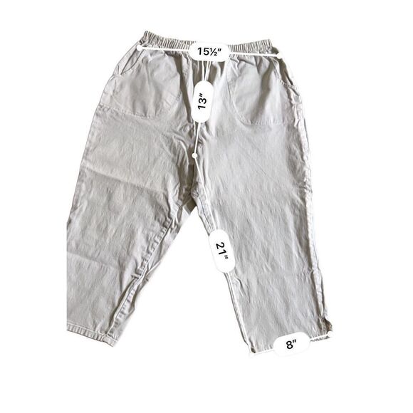 Denim & Company D& Co. khaki Capri pants size 1X - Picture 2 of 4